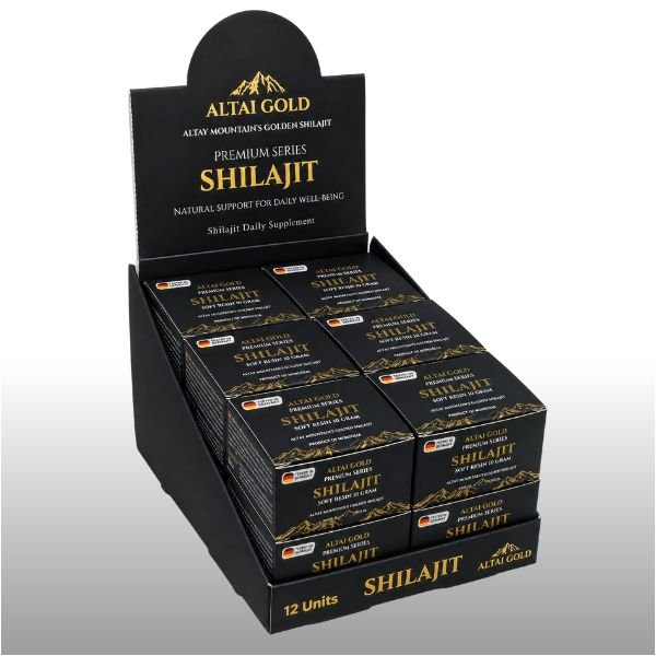 Résine de Shilajit Pur Altai Gold - Pack de 12 (10g l'unité) - Altai Origin