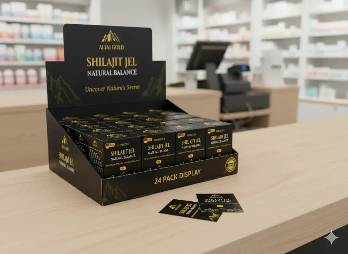Résine de Shilajit Pur Altai Gold - Pack de 12 (10g l'unité) - Altai Origin