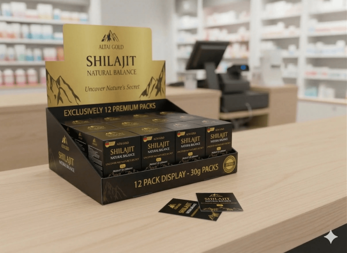 Résine de Shilajit Pur Altai Gold - Pack de 12 (30g l'unité) - Altai Origin