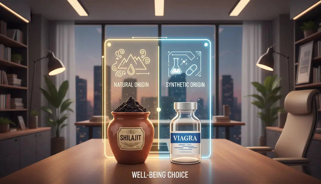 Shilajit vs Viagra : Pourquoi choisir l'alternative naturelle en 2026 ? - Altai Origin
