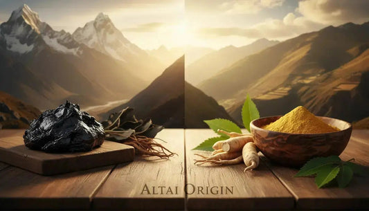 Shilajit ou Maca : Lequel choisir pour l'énergie et la libido ? (Comparatif 2026) - Altai Origin