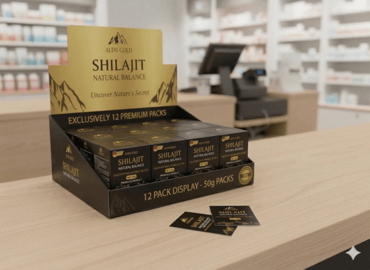 Résine de Shilajit Pur Altai Gold - Pack de 12 (50g l'unité) - Altai Origin