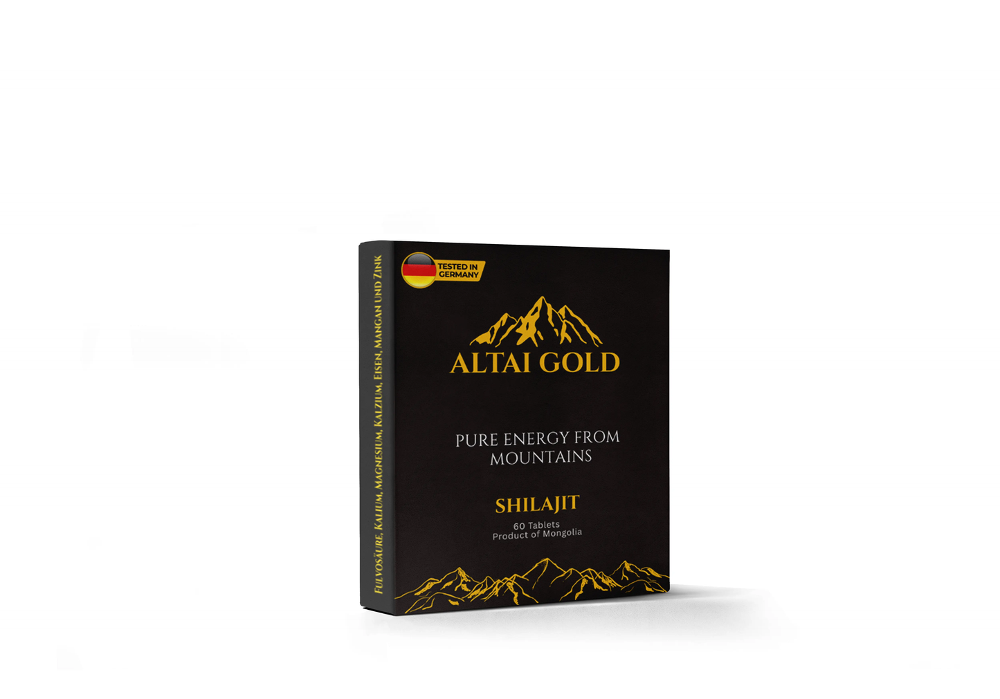Tablettes de Shilajit Altai Gold™ (60 unités) : Énergie, Focus et Endurance pour Hommes et Femmes - Altai Origin