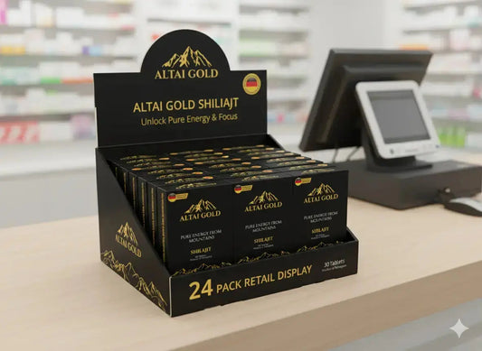 Tablettes de Shilajit Pur - Pack de 12 (30 unités l'unité) - Altai Origin